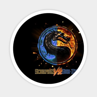 Scorpion vs Sub Zero team Mortal Kombat Pro Kompetition Magnet